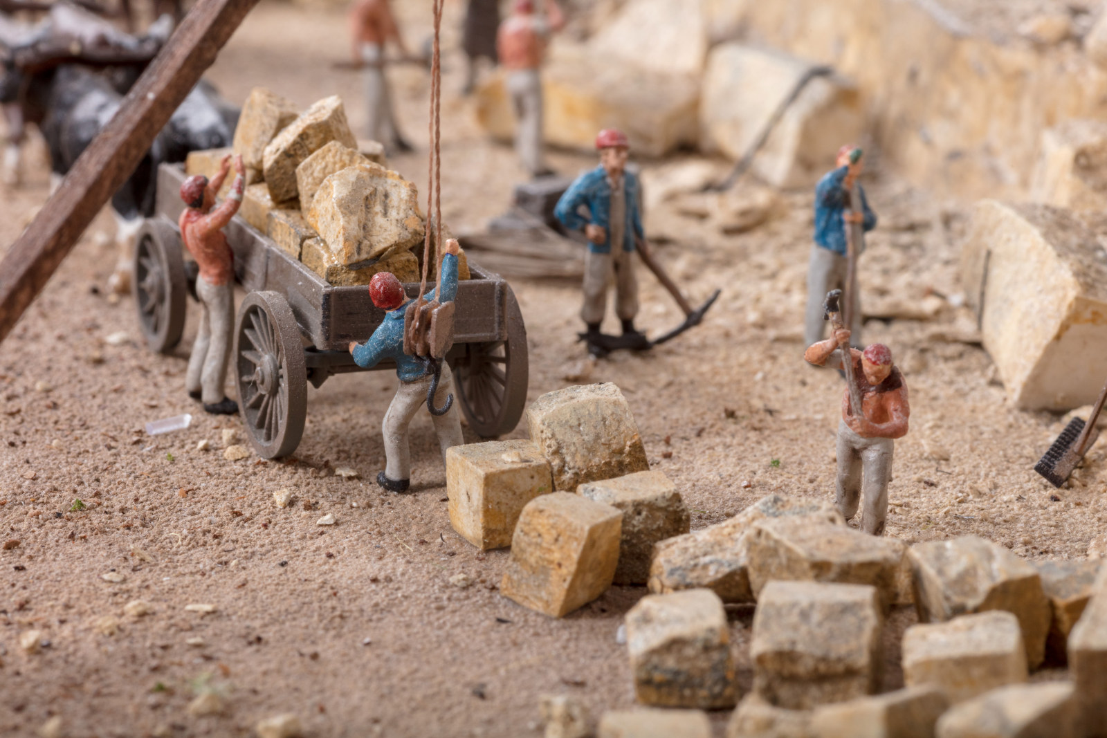 Stone Quarry Gang on Gadigal Country, Millers Point model 