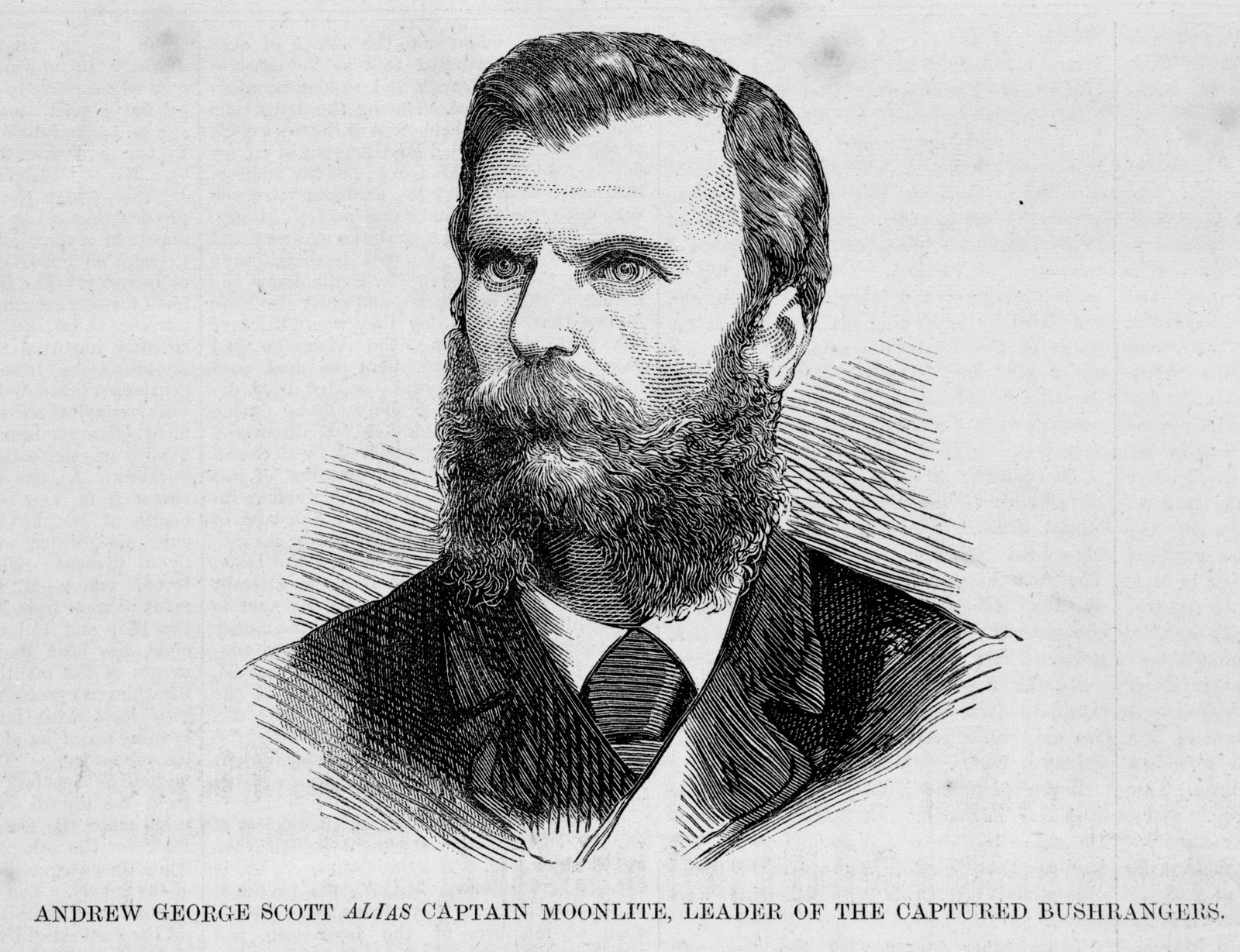 Andrew George Scott, alias Captain Moonlite,  leader of the captured bushrangers