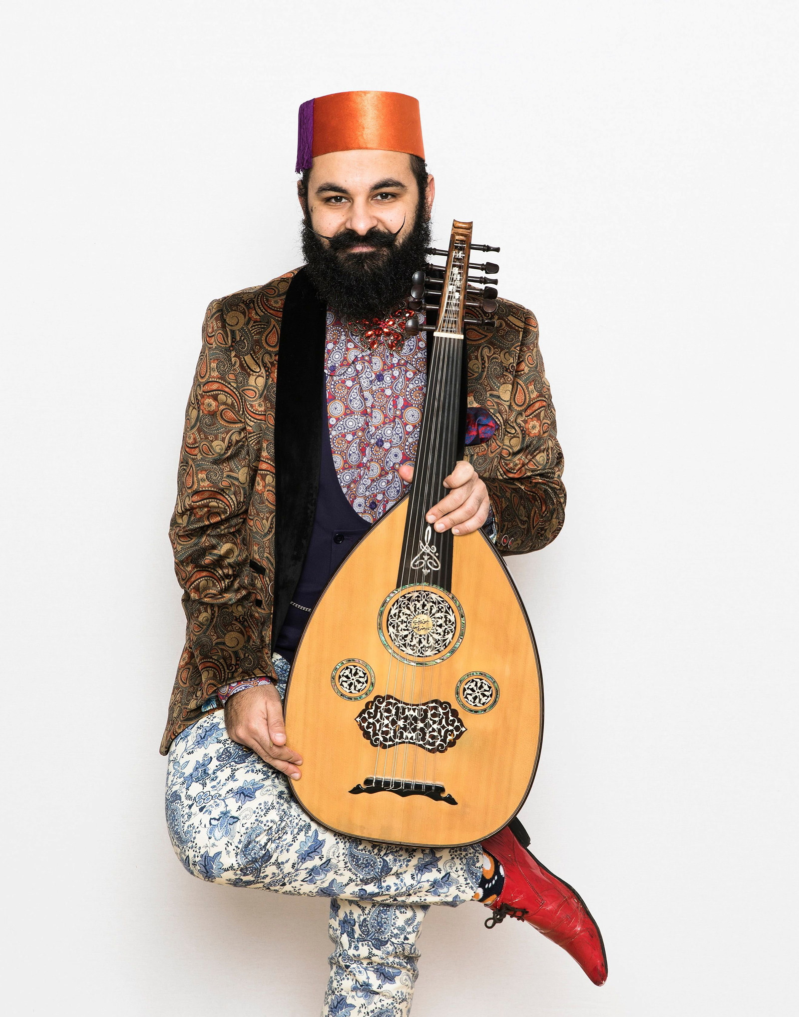JOSEPH TAWADROS Red Fez by Anthony Lycett