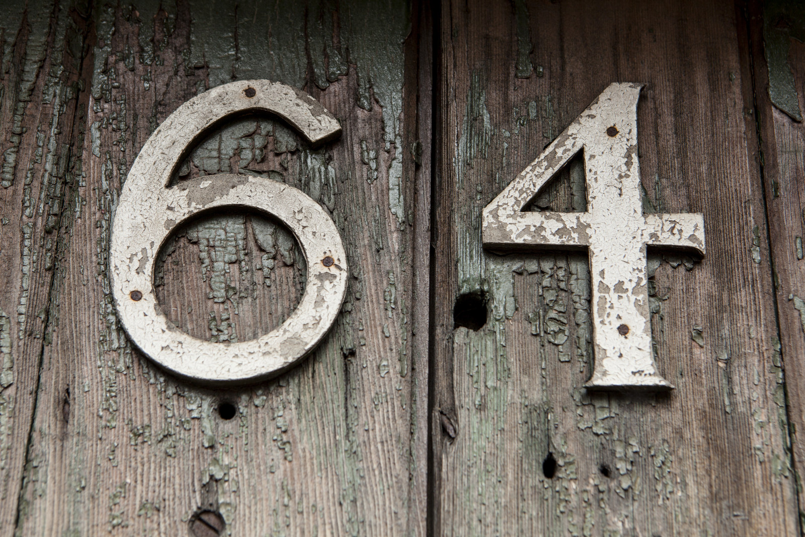 Numbers on the back gate, 64 Gloucester Street, Susannah Place Museum