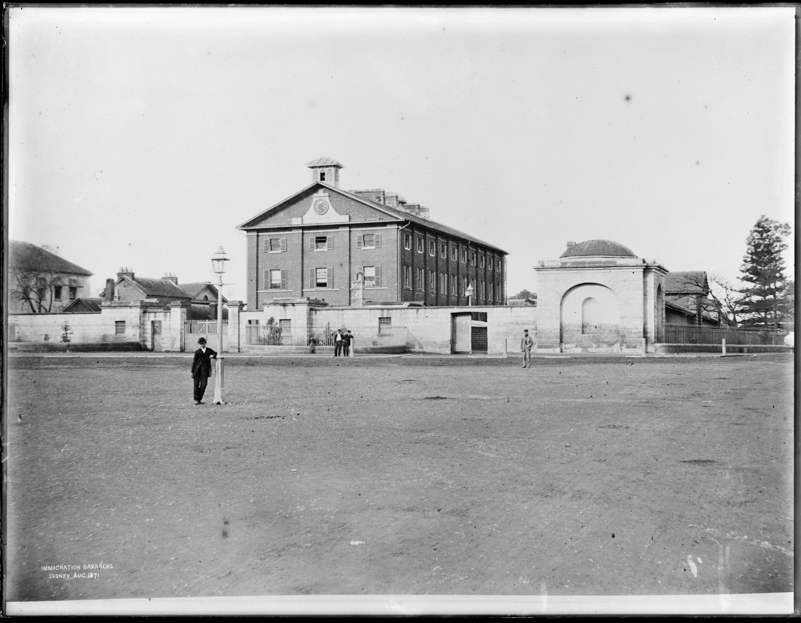 Government Printing Office; NRS 4481, Glass negatives. NRS-4481-4-44-[AF00194836] Immigration Barracks Sydney, August 1871 [Department of Public Works]