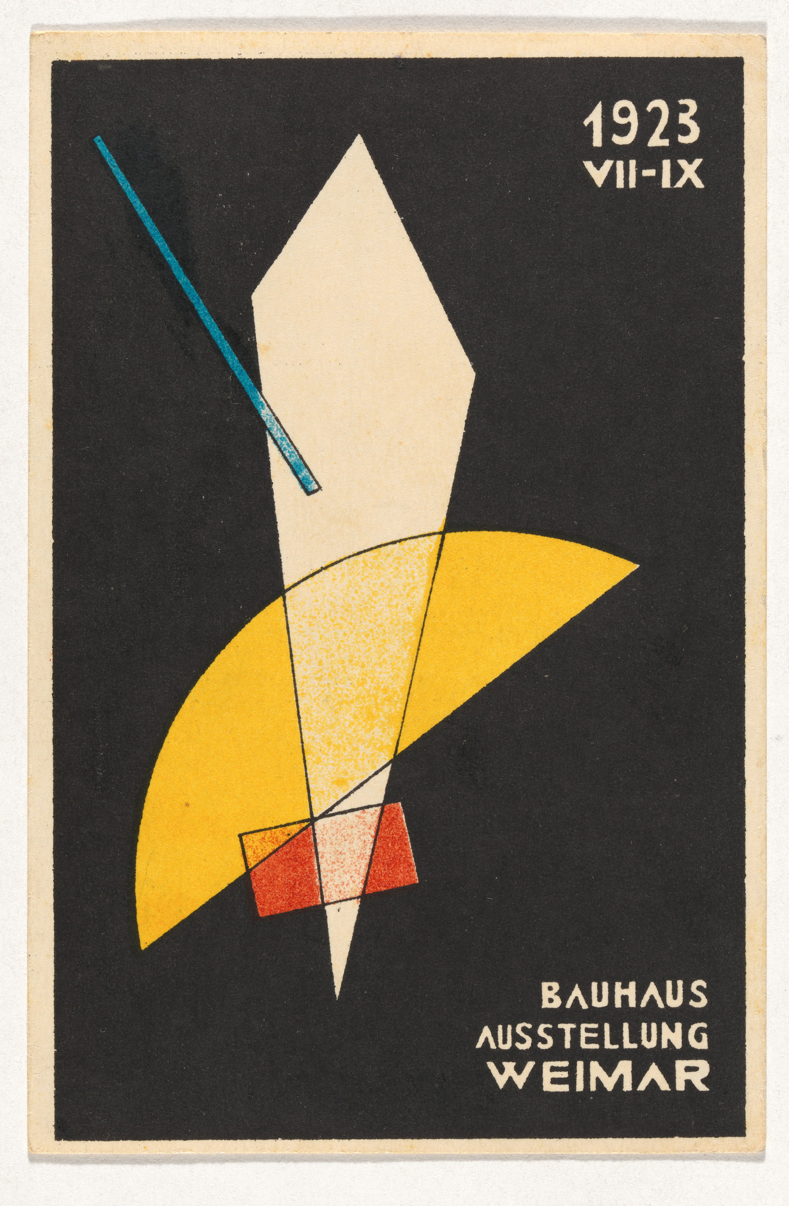 Postkarte zur Bauhaus-Ausstellung