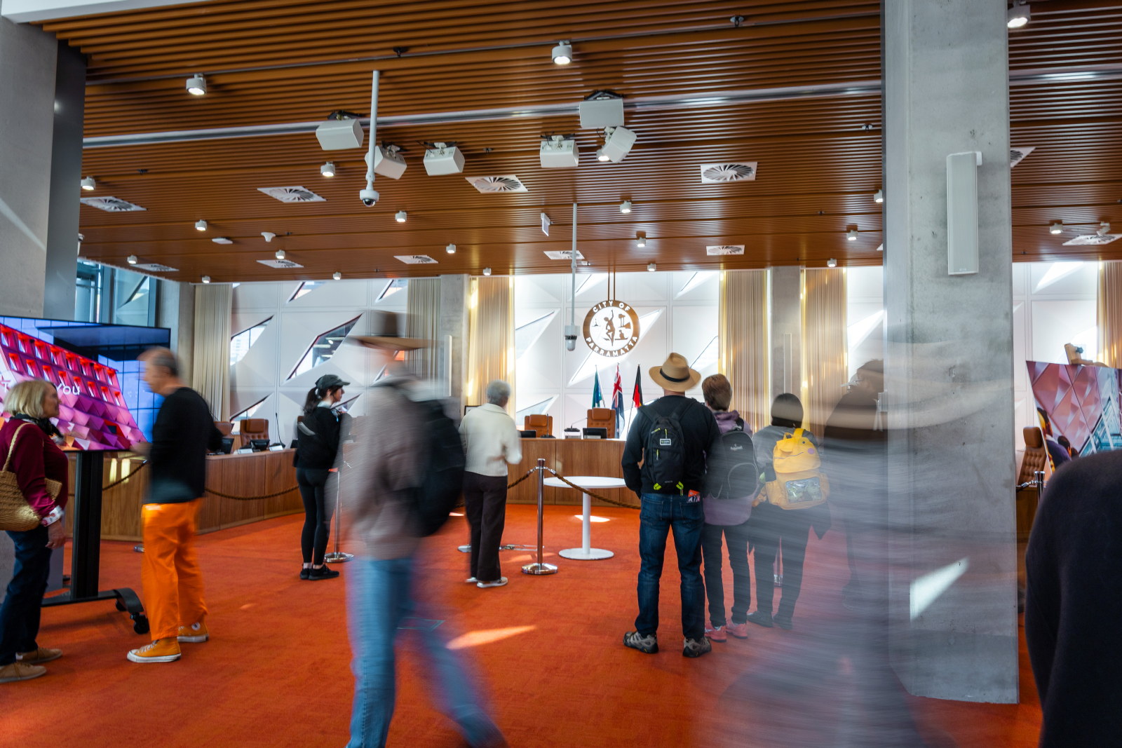 Visitors at Parramatta Open event on the 29 of August.