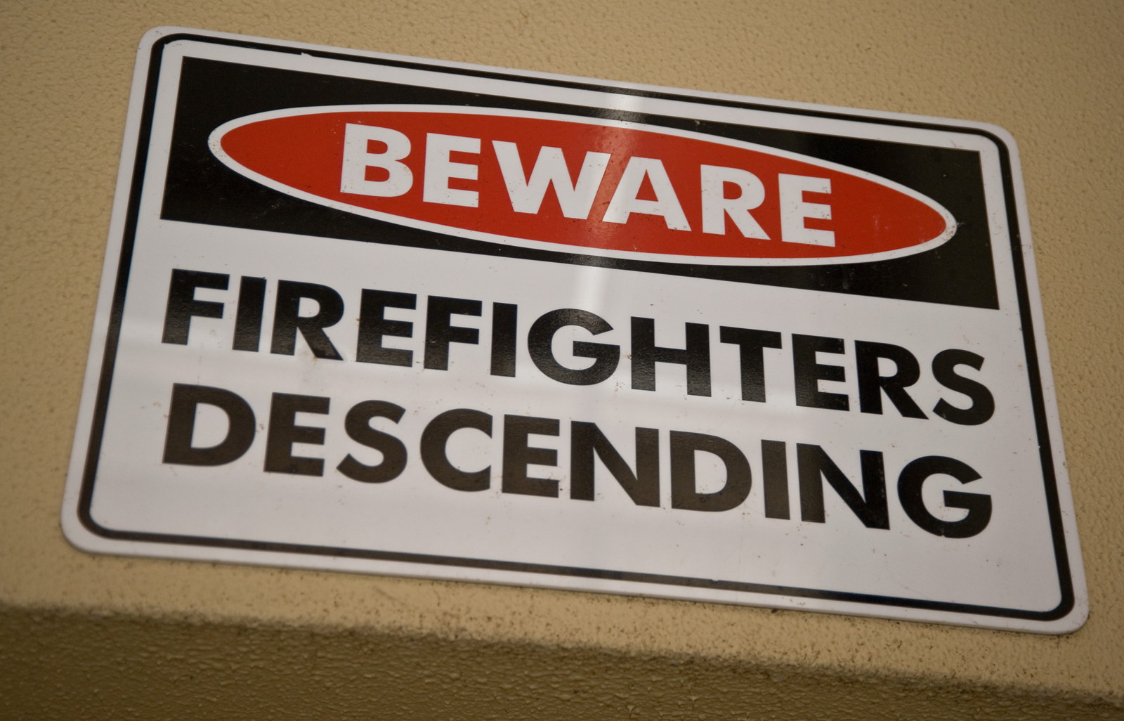 A sign at the City of Sydney Fire Station during Sydney Open 2008